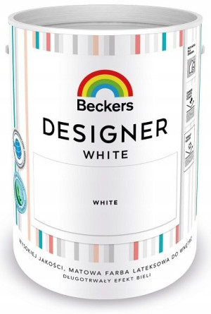 Farba Lateksowa Biała Beckers Designer White 5l