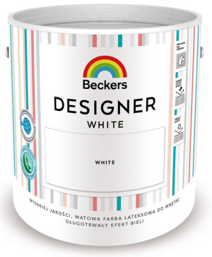 Farba Lateksowa Biała Beckers Designer White 2.5l