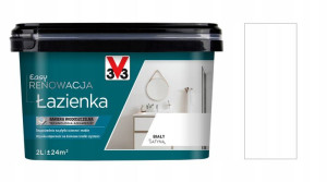 Farba V33 Easy Renowacja Łazienka Biały 2l