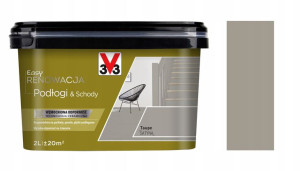 Farba V33 Easy Renowacja Podłogi Schody Taupe 2l