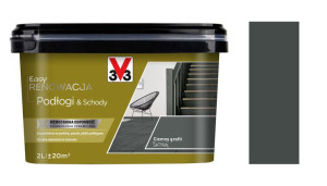 V33 Easy Renowacja Podłogi Schody Ciemny Grafit 2l