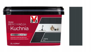 Farba V33 Easy Renowacja Kuchnia Czarny Mat 2l