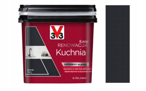 Farba V33 Easy Renowacja Kuchnia Czarny Mat 0.75l