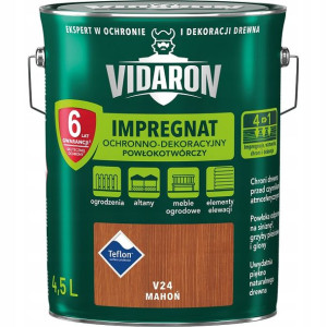 Vidaron Impregnat Powłokotwórczy V24 Mahoń 4,5l