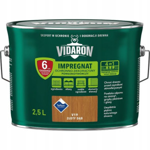 Vidaron Impregnat Powłokotwórczy V19 Złoty Dąb 2,5