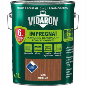 Vidaron Impregnat Powłokotwórczy V25 Orzech 4,5l