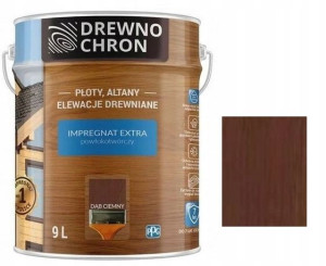 Drewnochron Impregnat Extra Dąb Ciemny 9l