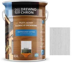 Drewnochron Impregnat Extra Biały 4.5l