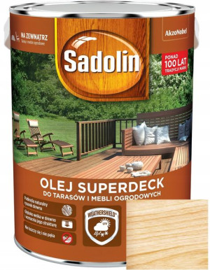 Sadolin Olej Superdeck Do Tarasów Bezbarwny 5l