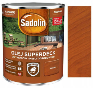 Sadolin Olej Superdeck Do Tarasów Mahoń 0,75l