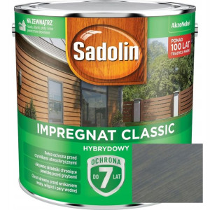 Sadolin Impregnat Classic Ciemny Szary 4,5l