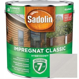 Sadolin Impregnat Classic Hybrydowy Biały Krem 9l