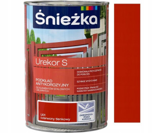 Śnieżka Urekor S Antykorozyjny Czerwony 1l