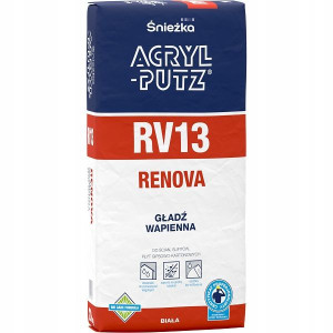Gładź Wapienna Biała Acryl Putz Rv13 Renova 20kg