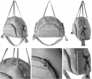 Torba Organizer Do Wózka z Paskiem Szary Duży Grey