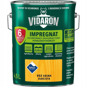 Vidaron Impregnat Drewna V02 Sosna Złocista 4,5l