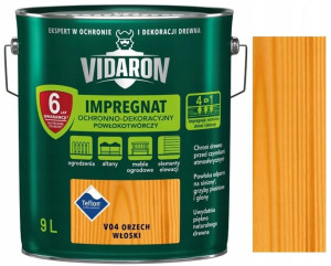 Vidaron Impregnat Do Drewna V04 Orzech Włoski 9l