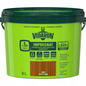 Vidaron Impregnat Ogrodowy 9l R04 Złoty Dąb