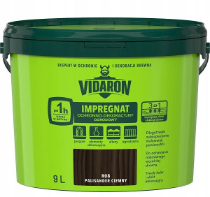 Vidaron Impregnat Ogrodowy 9l R08 Palisan. Ciemny