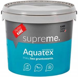 Kabe Aquatex Biała Farba Do Ścian I Sufitów 10l