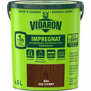 Vidaron Impregnat Ogrodowy 4,5l R06 Dąb Ciemny
