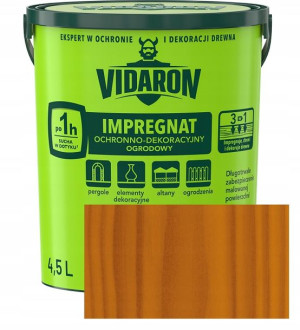 Vidaron Impregnat Ogrodowy Do Drewna 4,5l R02 Teak