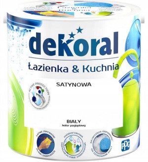 Farba Dekoral Łazienka i Kuchnia Biała 2,5l