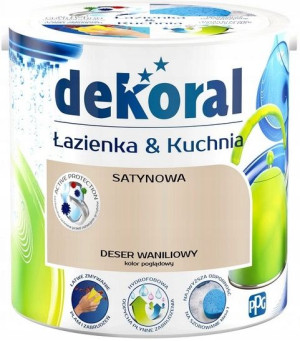 Farba Dekoral Łazienka i Kuchnia Waniliowy 2,5l