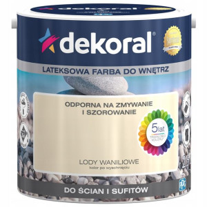 DEKORAL Farba AKRYLIT W Lody Waniliowe 5L