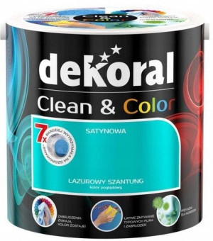 DEKORAL Clean&Color Lazurowy Szantung 2,5L