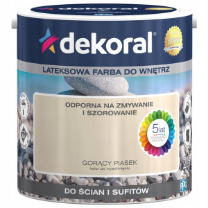 DEKORAL Farba AKRYLIT W Gorący Piasek 2,5L