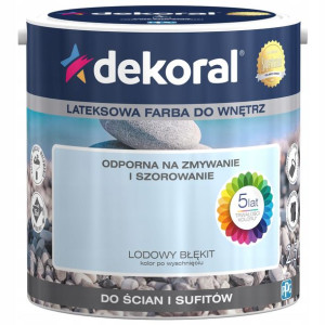 DEKORAL Farba AKRYLIT W Lodowy Błękit 2,5L