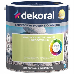 DEKORAL Farba AKRYLIT W Groszkowy Pastelowy 2,5L