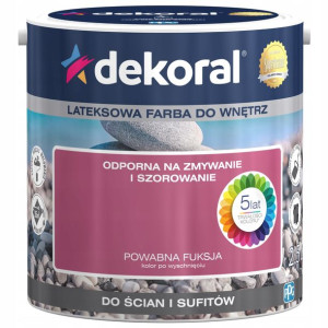 DEKORAL Farba AKRYLIT W Powabna Fuksja 2,5L