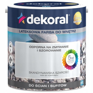 DEKORAL Farba AKRYLIT W Skandynawska Szarość 2,5L