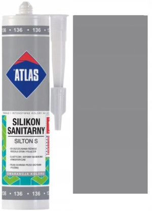 Atlas Silikon Silton Srebrny 136 280ml