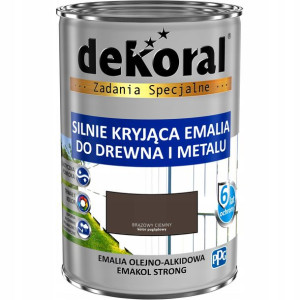 Emakol Strong do drewna metalu brąz ciemny 0,9L