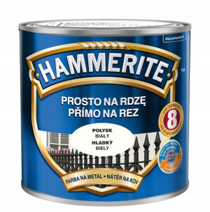 Hammerite Farba Na Rdzę Biały Połysk 0.25l