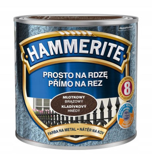 Hammerite Farba Na Rdzę Brązowy Młotkowy 0.25l