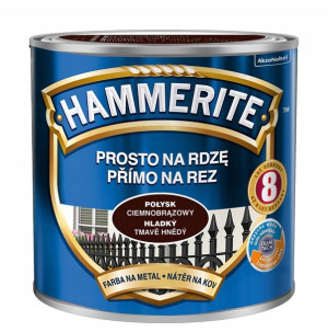 Hammerite Farba Na Rdzę Ciemnobrązowy 0.25l Połysk