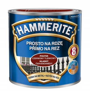 HAMMERITE FARBA NA RDZĘ 0.25L czerwony tlenkowy