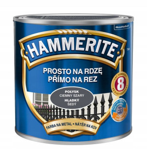 HAMMERITE FARBA NA RDZĘ 0.25 L szary ciemny