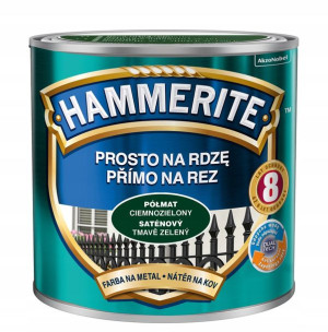 HAMMERITE FARBA NA RDZĘ 0.7 zielony ciemny półmat