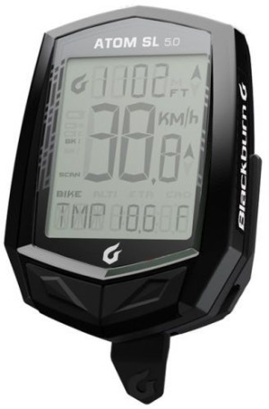 Licznik rowerowy Blackburn Atom SL 5.0 bezprzewodowy czarny