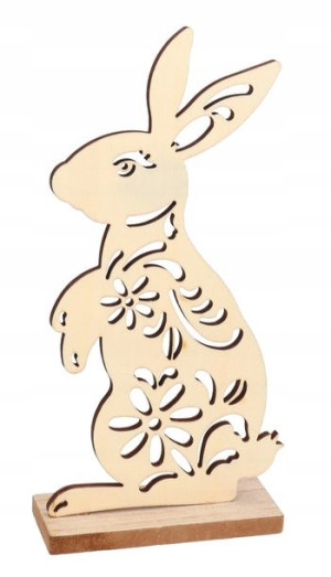 Figurka Wielkanocna Zając Zajączek Drewniany