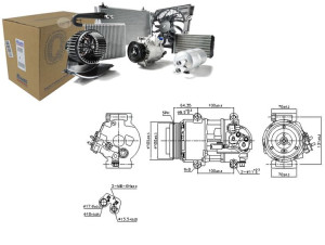 Sprężarka Klimatyzacji Mercedes A (w169) B (w245)