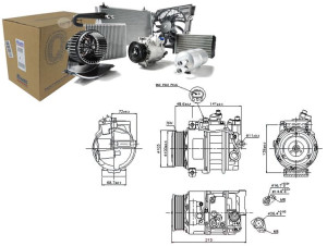 Sprężarka Klimatyzacji Mercedes C T-model (s203) C