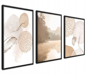 Nowoczesne plakaty KOMPLET Boho 40x50 bez ramek