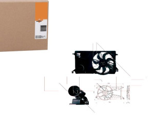Wentylator Chłodnicy Mazda 3 1,6di 2,0b 03- Nrf
