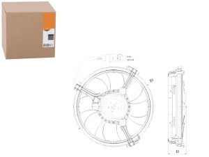 Wentylator Chłodnicy Vw A6 1,8-2,5 97-05 Nrf